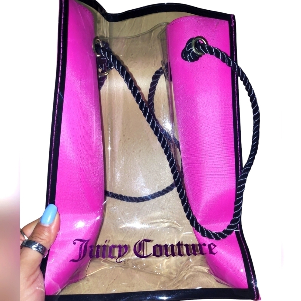 Juicy Couture Clear Metallic Reusable Tote